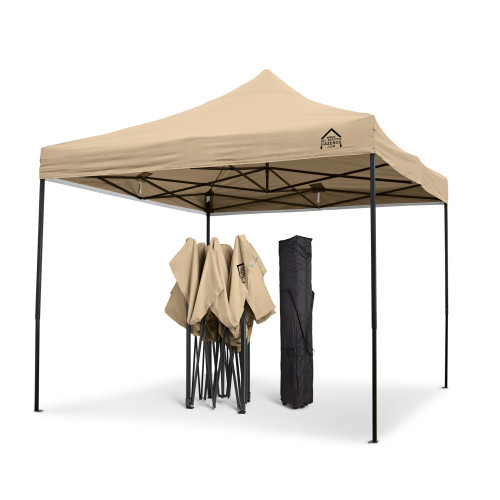 3x3m Pop Up Gazebo With Wheeled Bag, 4 Leg Weights, Rope and Pegs